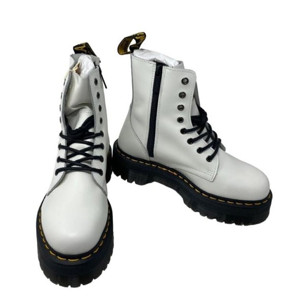 Dr. Martens JADON BOOT SMOOTH LEATHER PLATFORMS Unisex Men's 7 - Picture 4 of 13